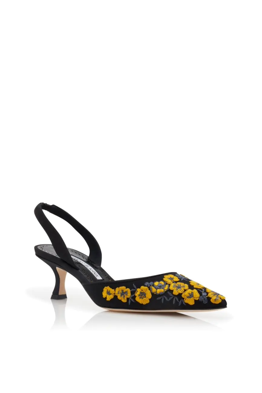 Carolyne Gala Silk Slingback Pump