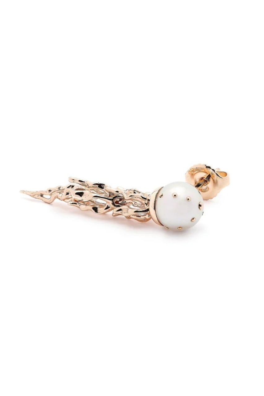 Jellyfish White Pearl Stud