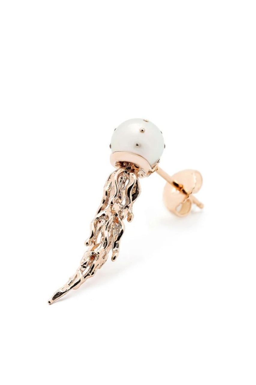 Jellyfish White Pearl Stud