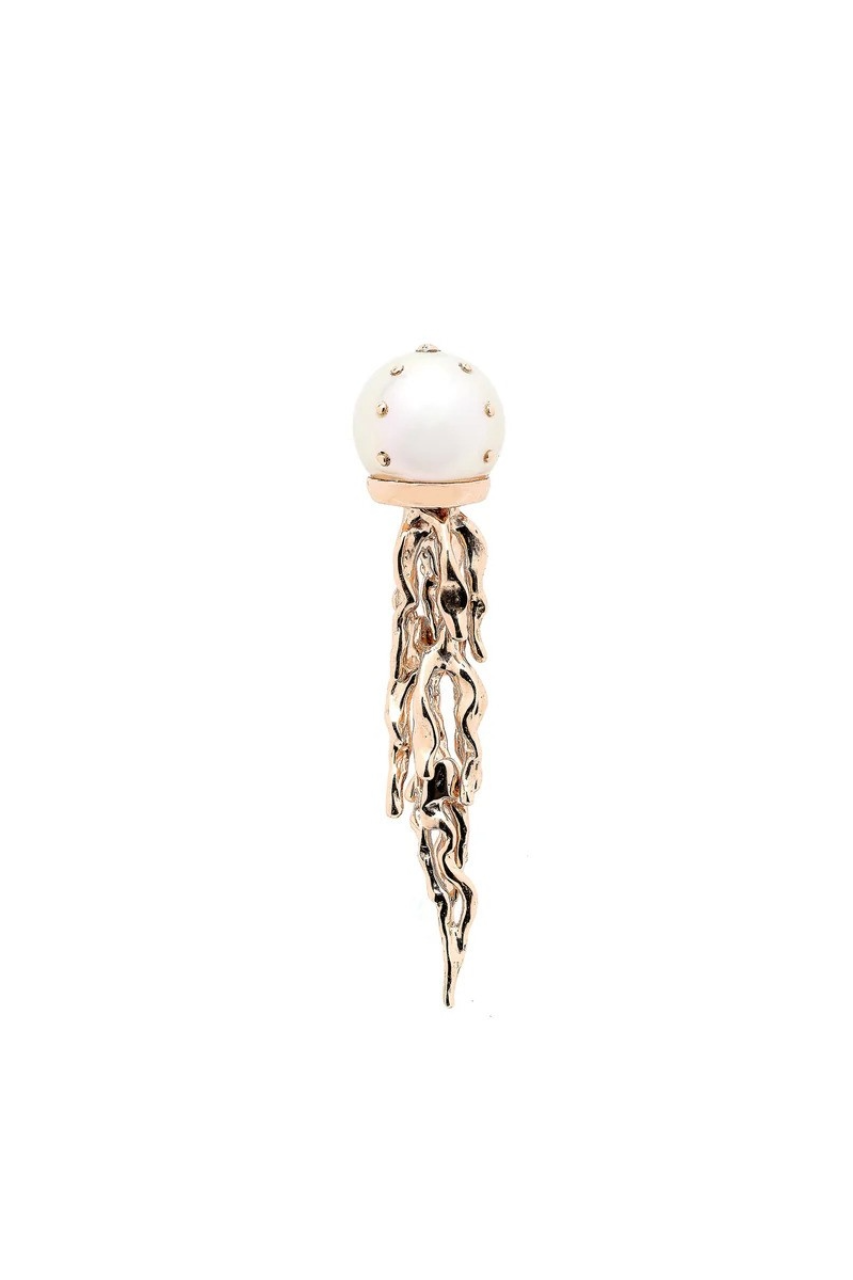 Jellyfish White Pearl Stud