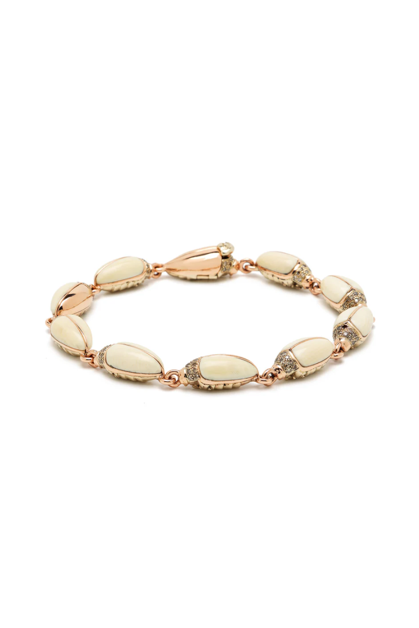 Mammoth Mini Scarab Eternity Bracelet