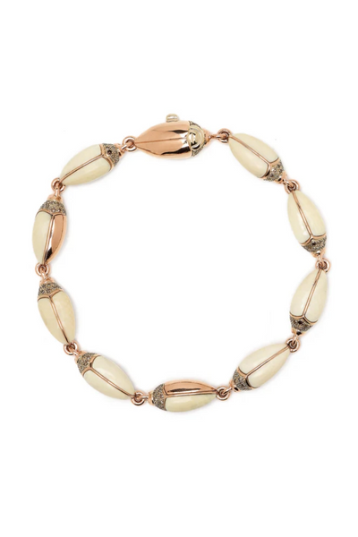 Mammoth Mini Scarab Eternity Bracelet