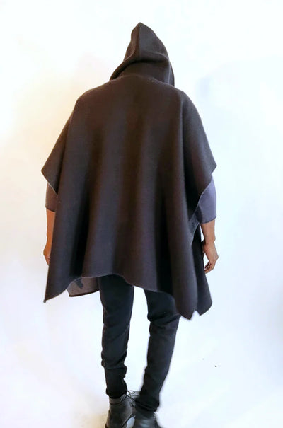 Hooded Reversible Poncho