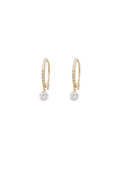 18K Yellow Gold Set Free Mini Hoops