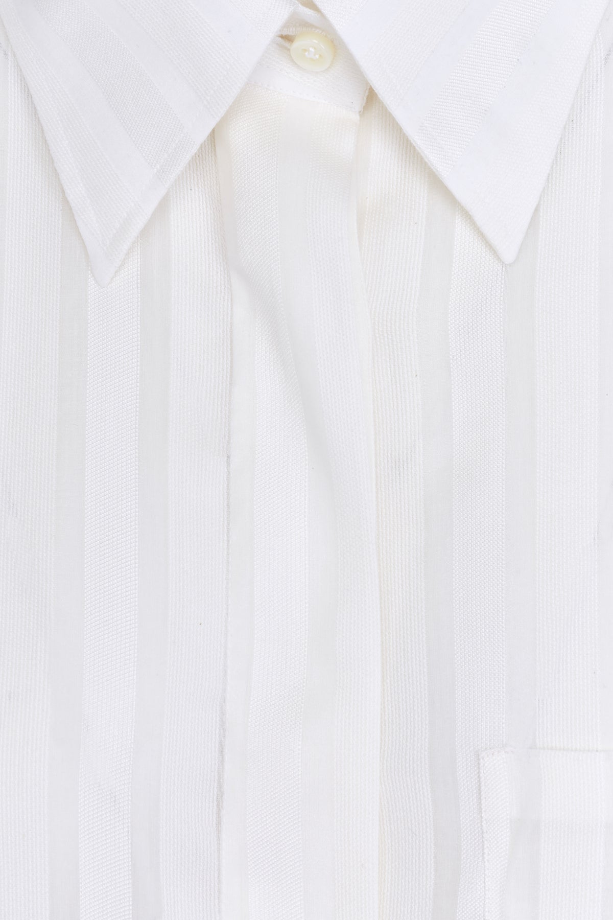 Carmen Shirt in Cotton, Silk and Wool Stripes