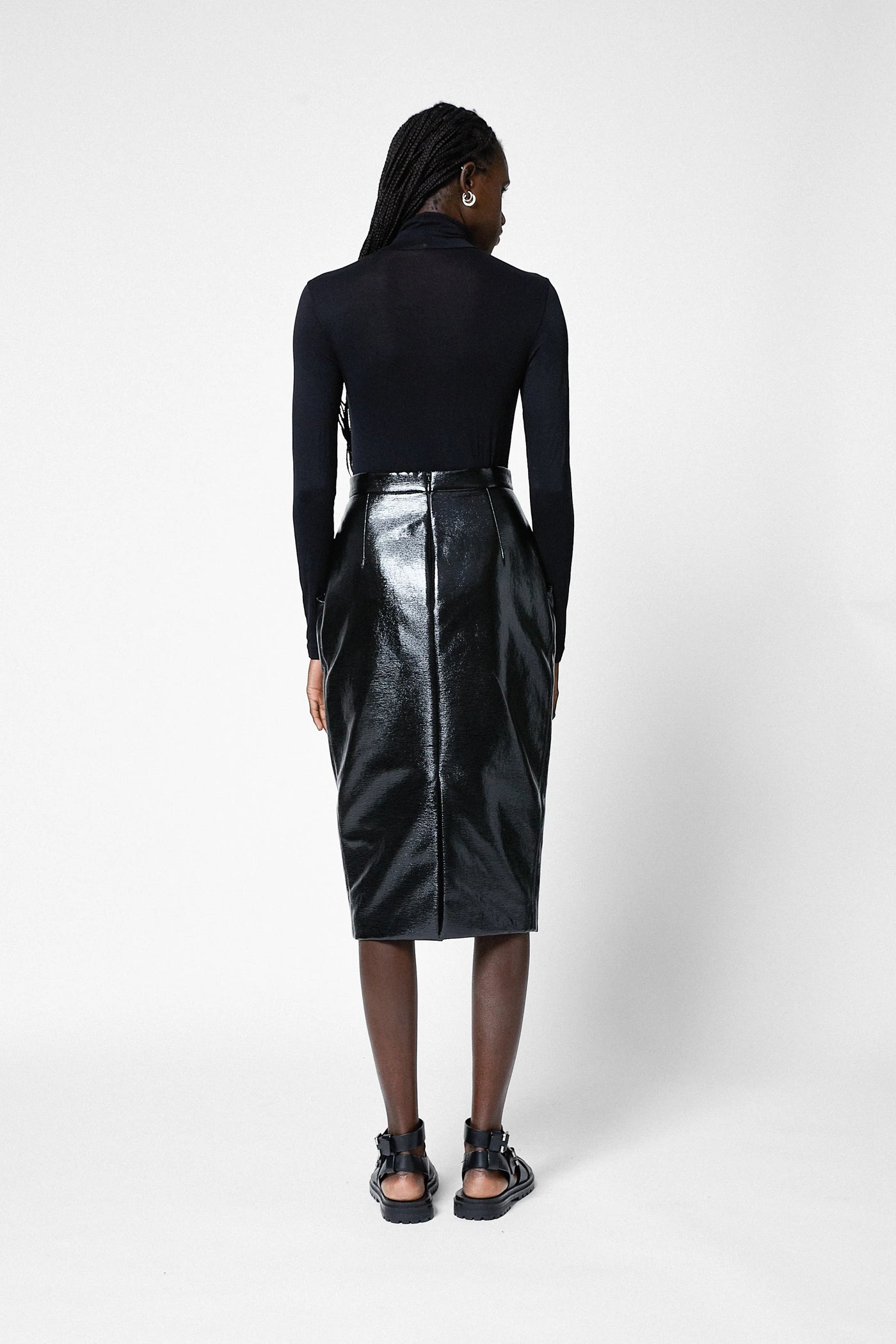 Vinyl Pencil Skirt