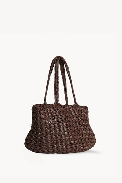 Estelle Bag in Raffia - Espresso