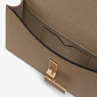 Iside Clutch with Chain - Oyster Brown