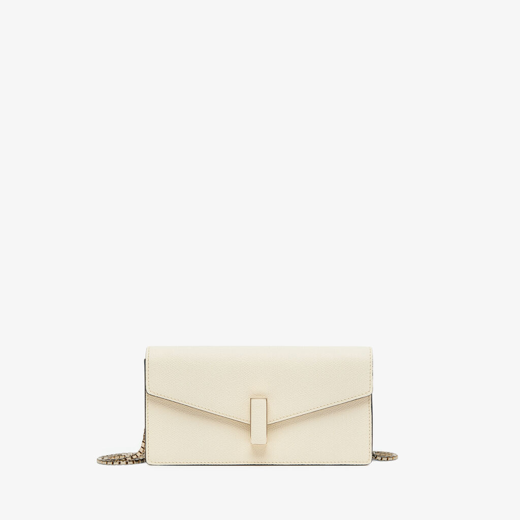 Iside Clutch with Chain - White