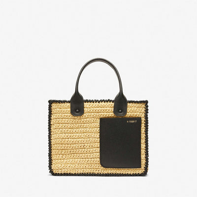 Mini Raffia Shopping Bag