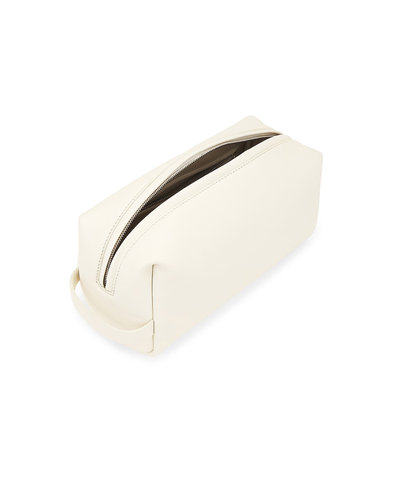 Clovis Toiletry Pouch in Ivory Leather