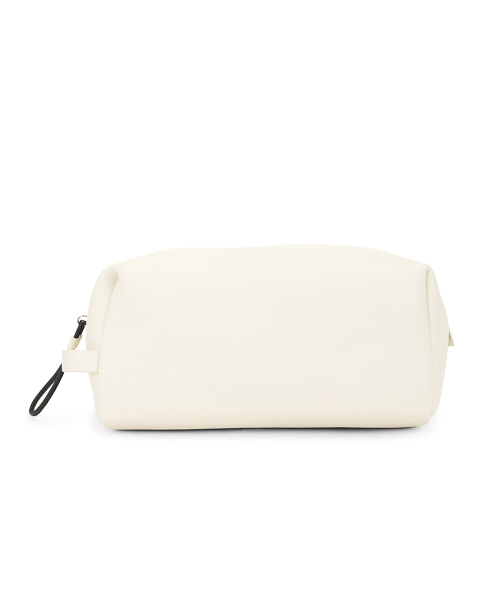 Clovis Toiletry Pouch in Ivory Leather