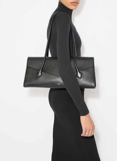 Le Teckel Flap Tote in Shiny Grained Calfskin