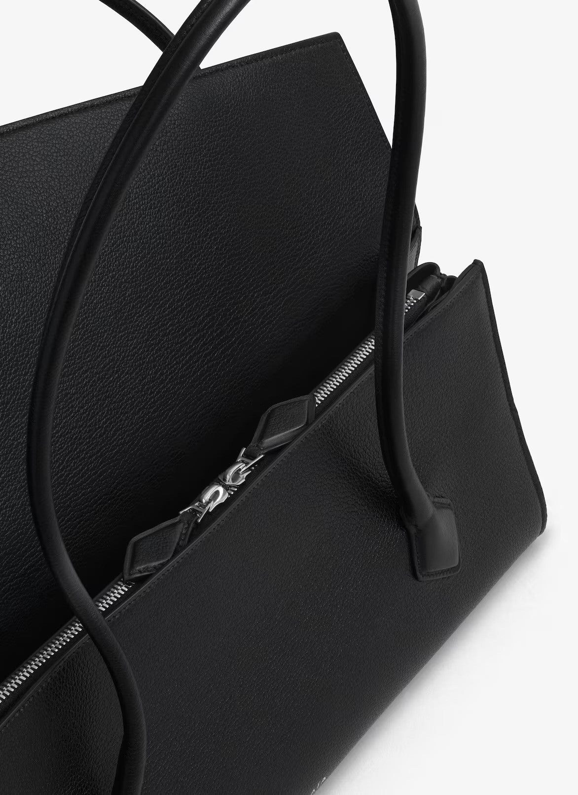 Le Teckel Flap Tote in Shiny Grained Calfskin