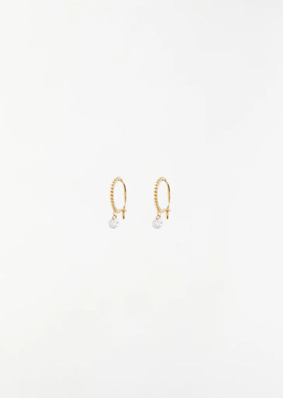 18K Yellow Gold Set Free Mini Hoops