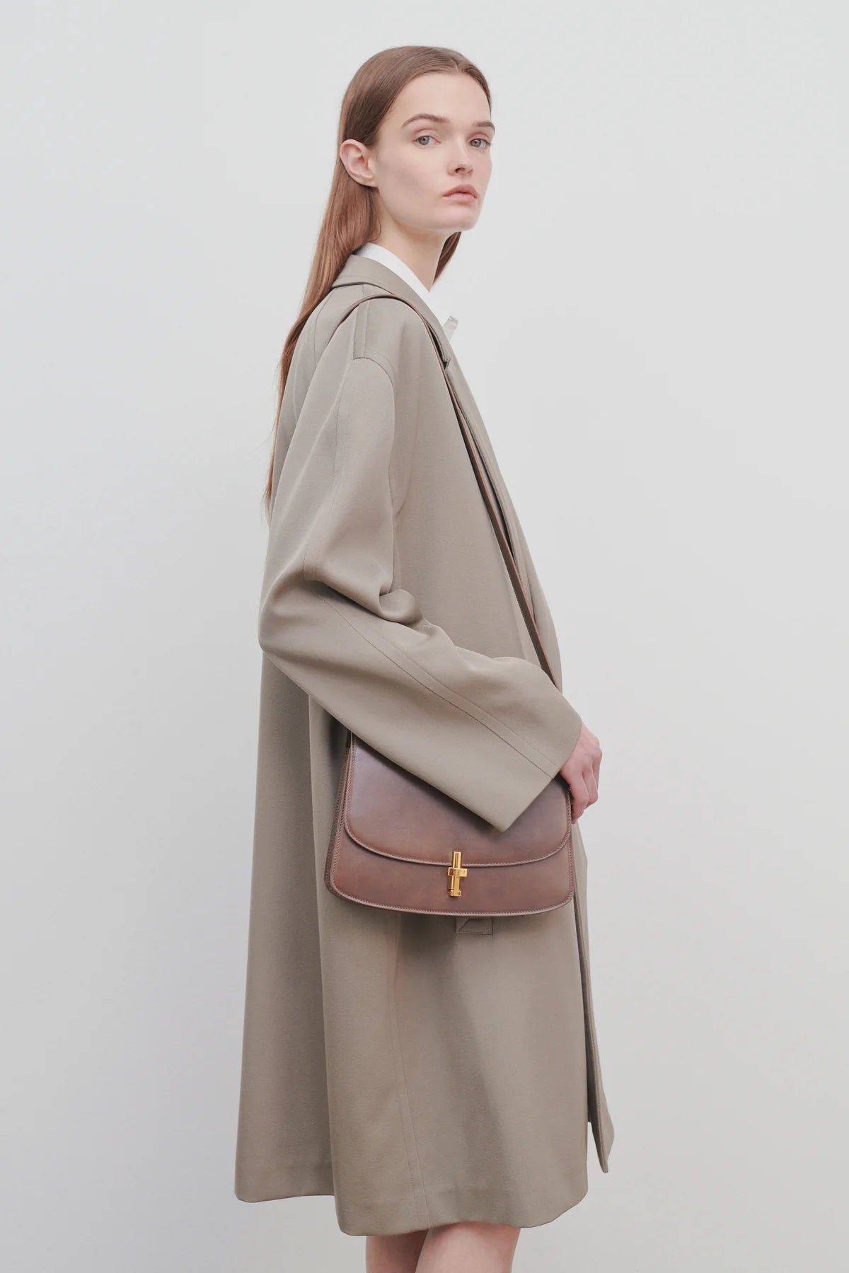 The Row Sofia Leather Shoulder Bag